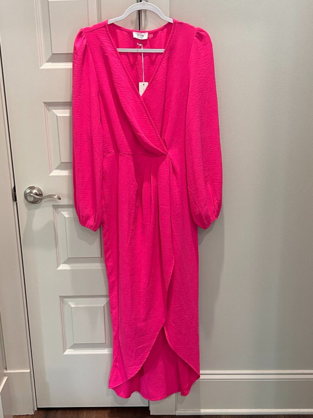 Bluivy Pink Long Sleeve Dress